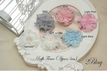 Ruffle Flower (No center), 6cm, 1 pc